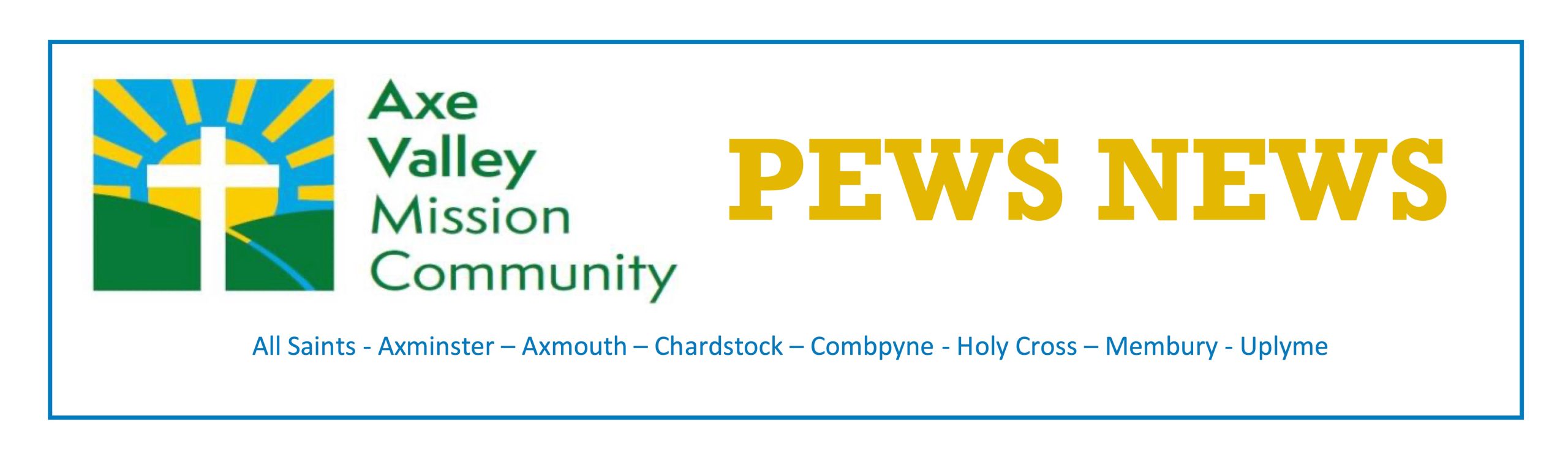 Pews News covers not only Axmouth but also the other churches in the Axe Valley Mission Community, namely All Saints, Axminster, Chardstock, Combpyne, Membury, Uplyme and Woodbury (Holy Cross).  It contains details of all church activities. The latest edition is here