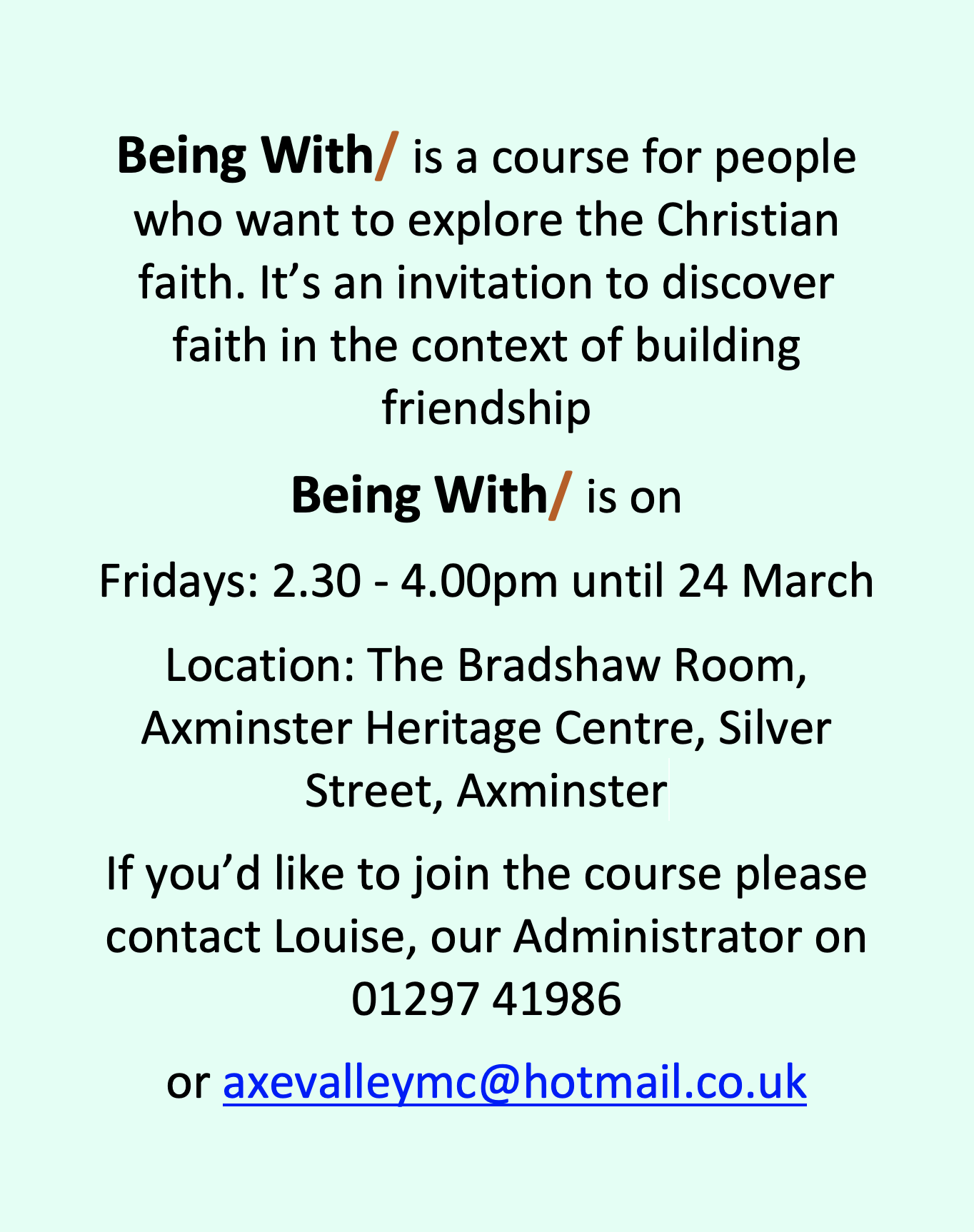 Click text below for flier